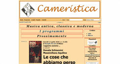 Desktop Screenshot of cameristica.it